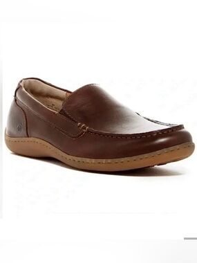 BORN EBERHARD LEATHER LOAFERS SLIP ON SHOES SIZE 10 BROWN SHOES GREAT CONDITION